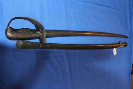 Japanese sabre and scabbard.