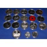 QEII military interest capsulated silver proof and uncirculated coins,