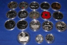 QEII military interest capsulated silver proof and uncirculated coins,