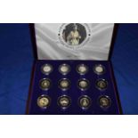 Royal Mint 1953-2003 Coronation Anniversary silver proof collection consisting of twelve silver
