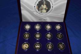 Royal Mint 1953-2003 Coronation Anniversary silver proof collection consisting of twelve silver