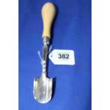 Victorian silver cheese scoop by Martin Hall & Co. Sheffield 1860.