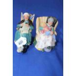 Two Royal Doulton figures, Twilight and Sweet Dreams.