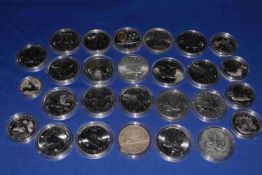 Collection of Canada capsulated and loose silver proof and uncirculated coins dating 1963 to 2017,