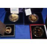 Royal Mint The Queen's Diamond Jubilee £5 gold plated silver proof coin in box with certificate,