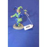 Royal Doulton limited edition Bunnykins The Fair Jester, 10cm, with box and certificate.