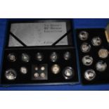 Royal Mint Her Majesty Queen Elizabeth - The Queen Mother 1980 silver coin set,