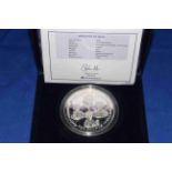 A 2006 Gibraltar Queen Elizabeth II 80th Birthday ten pounds 5oz silver coin,