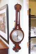 Victorian rosewood banjo barometer, Newton & Co.