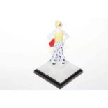 Wedgwood Clarice Cliff design figure with box.