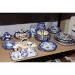 Collection of Victorian ceramics including Minton, Copeland, Ringtons, Ridgways, etc.