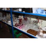 Arthur Price cased cutlery, glass, porcelain figurines, cut crystal, trinket boxes, etc.