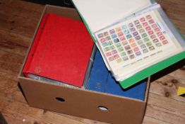 Box collection of stamp albums including QEII worldwide, c1950s Commonwealth,