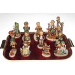 Twelve Hummel figures including Exclusive Edition Wonder of Childhood.