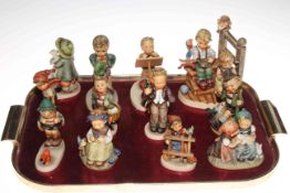 Twelve Hummel figures including Exclusive Edition Wonder of Childhood.