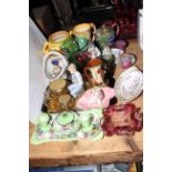 Collection of Hammersley, Maling, Nao, Crown Ducal, paperweights, glass, etc.