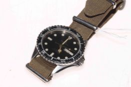 Sandoz automatic day date military style wristwatch.
