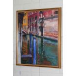Bartolme Sastre, Venice, oil on canvas, signed lower left, 64cm by 53cm, in gilt frame.
