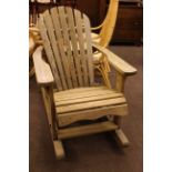 External rocking chair.