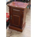 Late Victorian pot cupboard, 72cm by 44cm.