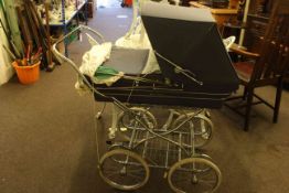 Silver Cross folding pram and sun canopy.