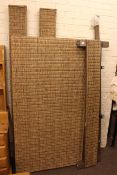 Contemporary wicker 5ft 6inch bedstead.