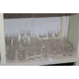 Collection of assorted glasses and sundae dishes, etc.
