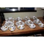 Collection of Royal Worcester Evesham including tureens, gravy boat, cups and saucers,