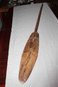 Santa Cruz paddle with small section of fibre binding, length 164cm.