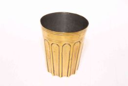 Polished bronze fluted beaker.