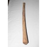 Tongan pole club with overall carved decoration, length 79cm.