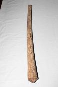 Tongan pole club with overall carved decoration, length 79cm.