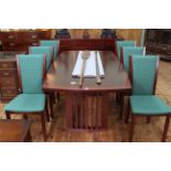 Barker & Stonehouse Skovby Denmark rosewood eight piece dining suite comprising three door