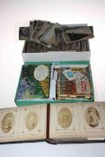 Collection of postcards, cdv album with photographs,