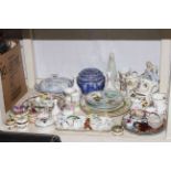Ringtons caddy, trinket boxes, commemorative china, figurines, collectors plates, etc.