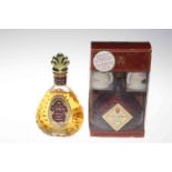 Boxed bottle of Cles des Ducs Armagnac and bottle of Canton Ginger Liqueur (2).