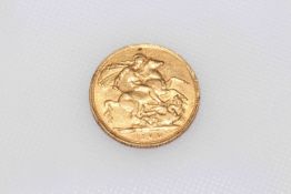 1908 gold sovereign.