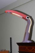 Retro vintage Toucan desk lamp, 32cm.