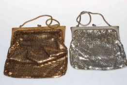 Two ladies vintage mesh purses.