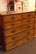 Victorian mahogany five height chest.