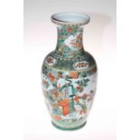 Chinese vase decorated with figure and floral design