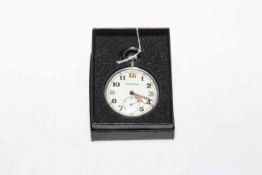 Jaeger Le Coultre G.S.T.P. military pocket watch, no. F004371 (white dial blistered).