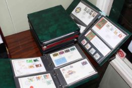 Six albums of first day covers dating c1970s to 2000s including commemorative,