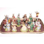 Collection of twenty Royal Doulton Bunnykins figures.