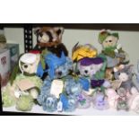 Collection of ten Hermann limited edition teddy bears.