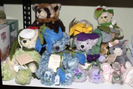 Collection of ten Hermann limited edition teddy bears.