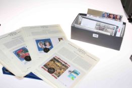 Collection of GB first day covers 2000-2019 and twelve coin covers and an empty album to display