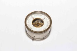 Small French aneroid barometer.