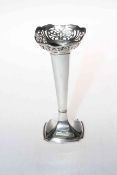 Silver spill vase, Sheffield 1917.