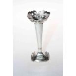 Silver spill vase, Sheffield 1917.